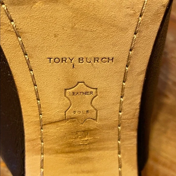 Tory Burch Black Perrine Mule (Women) Leather Slip-On Shoes - Picture 5 of 11